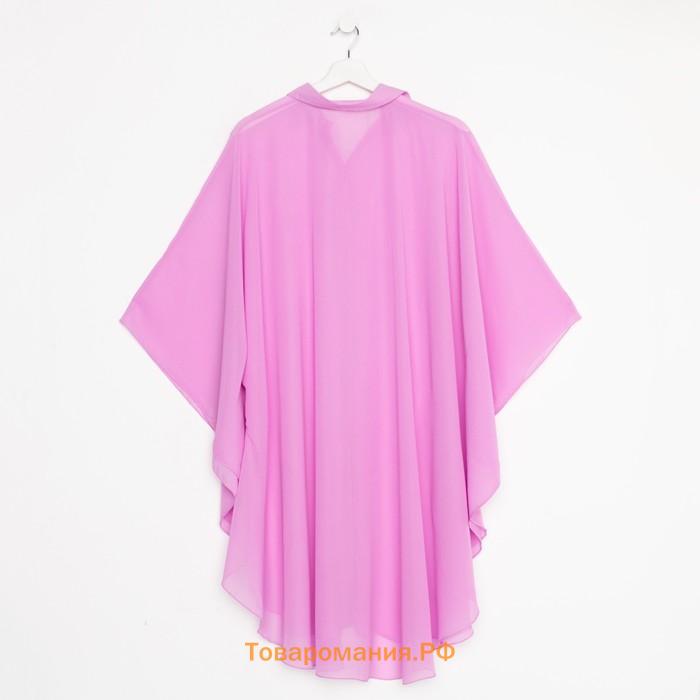 Туника пляжная женская, цвет фиолетовый, размер 52