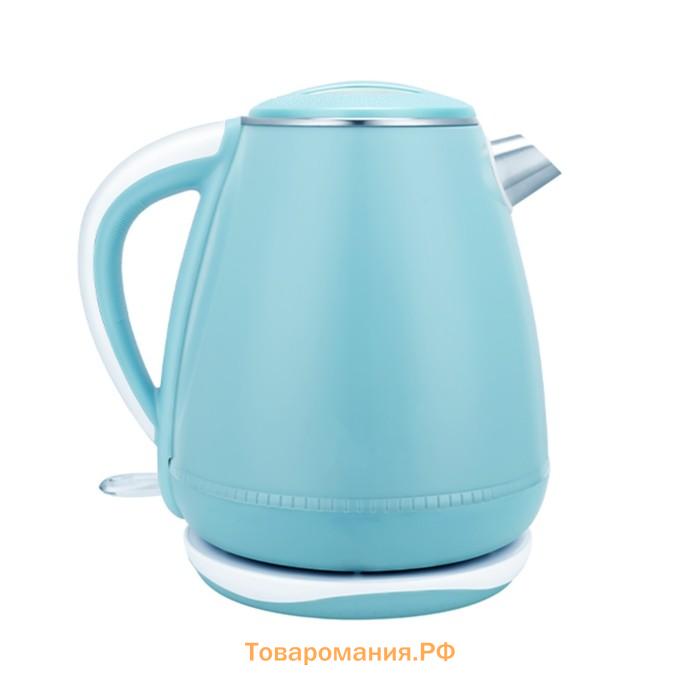 Чайник электрический BQ KT1703P, пластик, 1.7 л, 2200 Вт, голубой