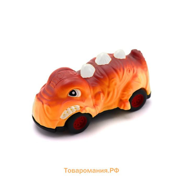 Набор игровой Speedy Dinos «Скоростные динозавры», с фрикционной машинкой и пусковым устройством, цвет жёлтый