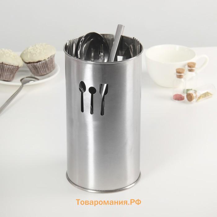 Подставка для столовых приборов  «Индия», 10.5×18 см, нержавеющая сталь