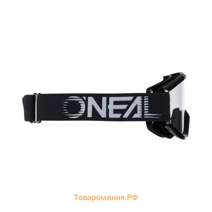 Маска кроссовая O'NEAL B-Zero V.22, черный, прозрачные линзы