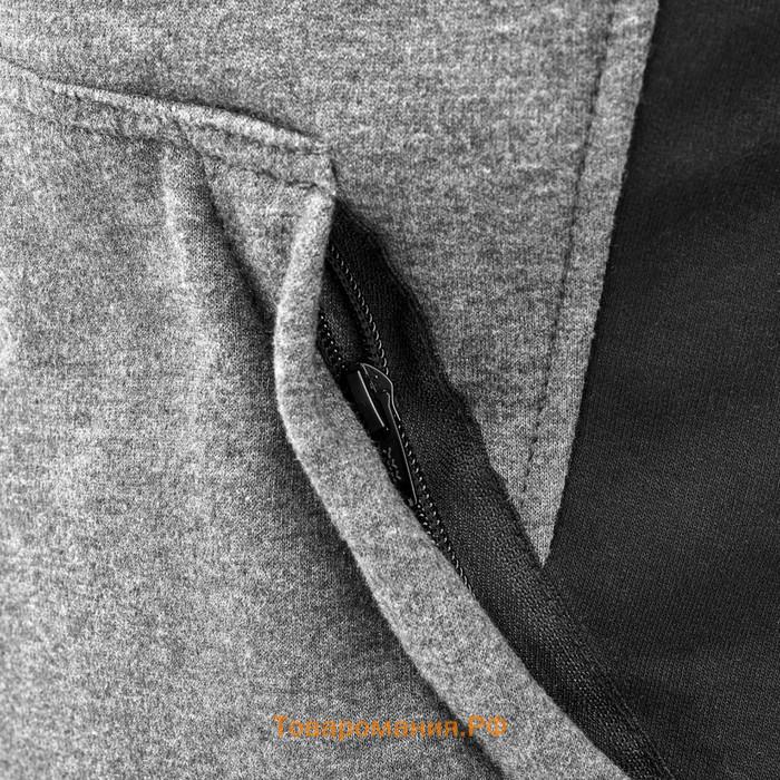 Текстильная кофта с капюшоном MOTEQ Perk, мужская, размер XL, серая, чёрная