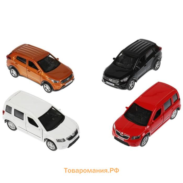 Машина металлическая Hyundai Creta/Skoda Yeti, 12 см, двери, багаж, инерция, МИКС