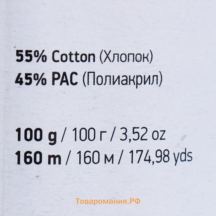 Пряжа "Jeans plus" 55% хлопок, 45% акрил 160м/100гр (74 нежн.розовый)