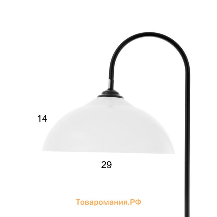 Торшер напольный BayerLux «Алонзо», 1×15 Вт, Е27, черный, 42×42×165 см