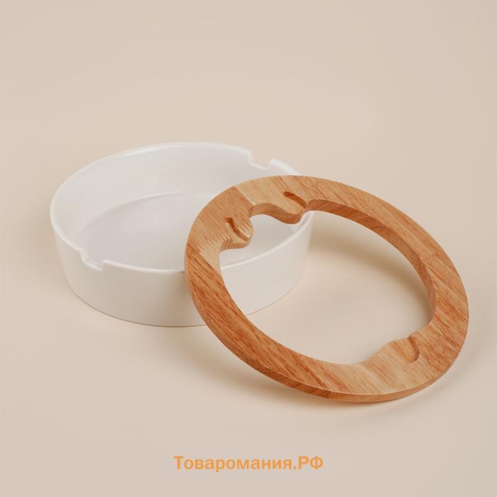 Орешница с орехоколом SL Home «Тренто», 2 предмета: орешница, орехокол, фарфор