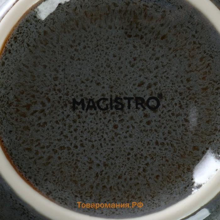 Набор кружек Magistro Fog, 350 мл, 2 шт., фарфор, зелёный