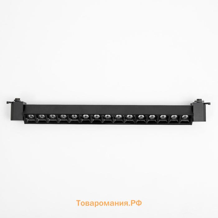 Светильник трековый SIMPLE "Линза" LED 30Вт черный 47х3,5х4,5 см