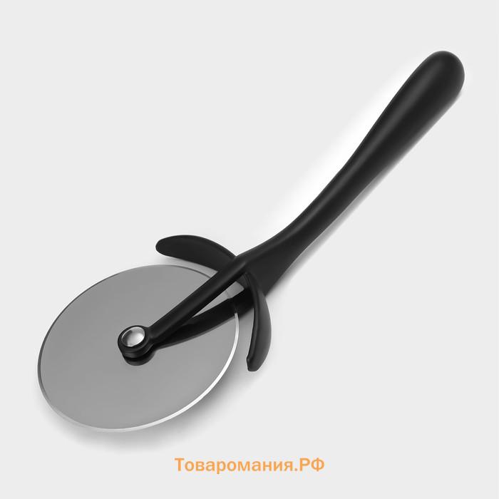 Нож для пиццы и теста Magistro Vantablack, 18×6.8 см, чёрный