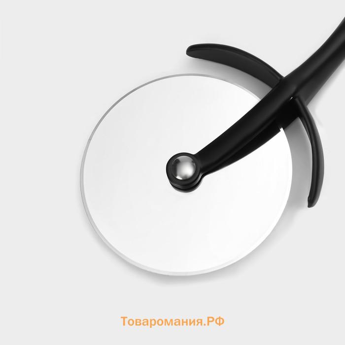 Нож для пиццы и теста Magistro Vantablack, 18×6.8 см, чёрный