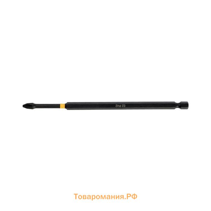 Бита ТУНДРА ПРОФИ, Torsion, сталь S2, PH2 х 150 мм, пвх-чехол