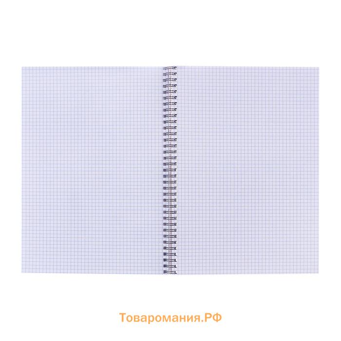 Тетрадь A4, 80 листов в клетку на гребне «Аниме. Любовь» обложка мелованный картон, глянцевая ламинация, блок офсет