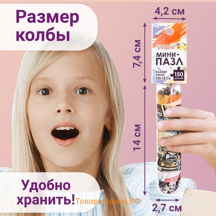 Мини - пазлы в колбе «Романтическая прогулка», 150 деталей