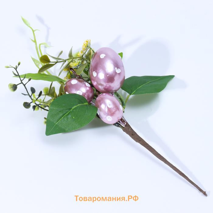 Пасхальный декор «Яйца сиреневого цвета» 7×16×25 см