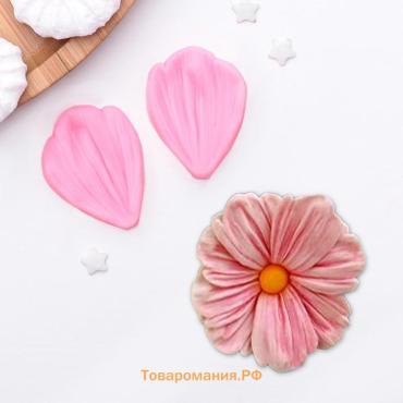 Молд  «Цветочный лепесток», 2 шт., силикон, 4.5×3 см, МИКС