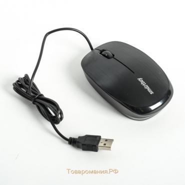 Мышь Smartbuy ONE 214-K, проводная, оптическая, 1200 dpi, USB, чёрная