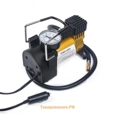 Компрессор автомобильный Торнадо АС-580м, 14 А, 30 л/мин, 12 В, 7 Атм/100 PSI