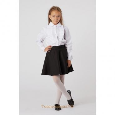 Школьная блузка для девочки, цвет белый, рост 158 см