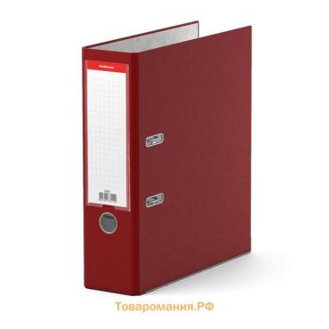Папка–регистратор А4, 80 мм, ErichKrause "Business", с арочным механизмом, бордовая
