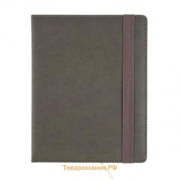 Дневник универсальный для 1-11 классов Grey, твёрдая обложка, искусственная кожа, резинка, ляссе, тонированный блок, 48 листов