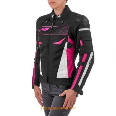 Куртка текстильная женская BONNIE, размер XXS, чёрная, розовая