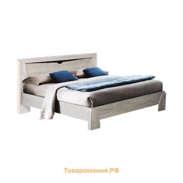 Кровать с ортопедическим основанием «Лючия» 33.09-01, 1400 × 2000 мм, цвет бетон пайн белый / венге