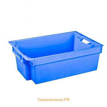 Ящик пластиковый, 206, 60х40х20см, синий