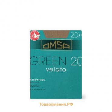 Колготки женские Omsa Green, 20 den, размер 2, цвет caramello