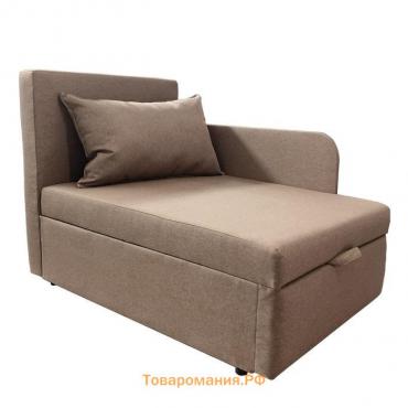 Диван кушетка NEXT NICE, со спальным местом 750×1950 мм, ткань велюр Nice Pebble