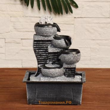 Фонтан настольный «Гантара», 21×15.5×26.5 см, с подсветкой