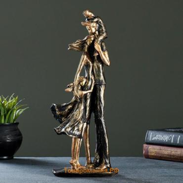 Фигурка полистоун «Семья» бронза, 36×16×8 см