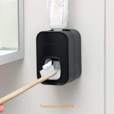 Выдавливатель для зубной пасты на клейкой ленте , 5.5×6×9 см, белый