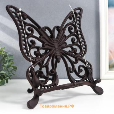 Фигурка чугун, подставка для книг «Бабочка», 29×5×27 см