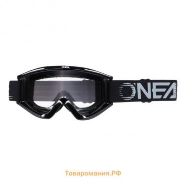 Маска кроссовая O'NEAL B-Zero V.22, черный, прозрачные линзы