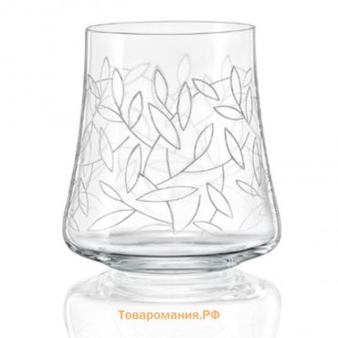 Набор стаканов для воды "Экстра", декор листья, 400 мл, 6 шт