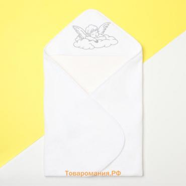 Полотенце крестильное с вышивкой "Ангел", 75х75 см, 100% хлопок