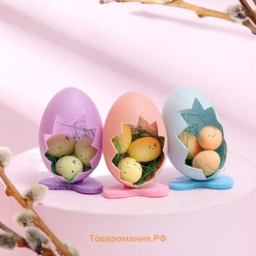 Набор для декора на пасху «Яйца цветные» 4×11.5×6.5 см